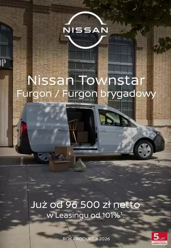 Katalog Nissan | Townstar van cennik | 2026-05-01T00:00:00.000Z - 2026-05-15T00:00:00.000Z
