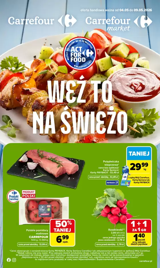 Katalog Carrefour w: Jabłonka | Gazetka Weź to na świeżo | 2026-05-03T00:00:00.000Z - 2026-05-09T00:00:00.000Z