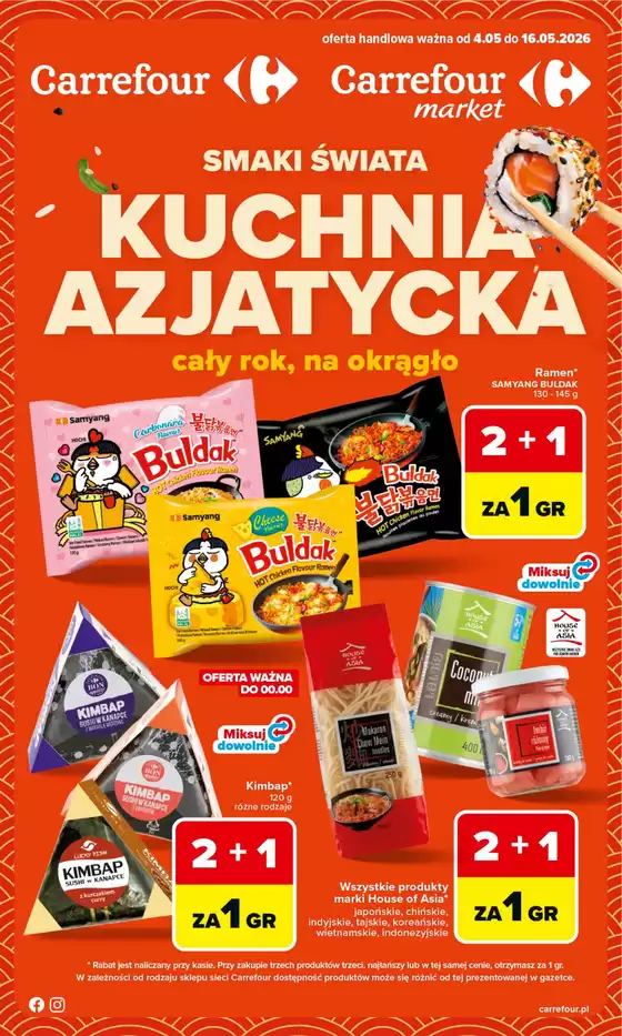 Katalog Carrefour w: Jabłonka | Gazetka Kuchnia azjatycka | 2026-05-03T00:00:00.000Z - 2026-05-16T00:00:00.000Z