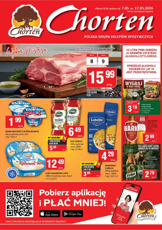 Katalog Chorten w: Ustroń | Najlepsze oferty dla wszystkich łowców okazji | 2026-05-07T00:00:00.000Z - 2026-05-17T00:00:00.000Z