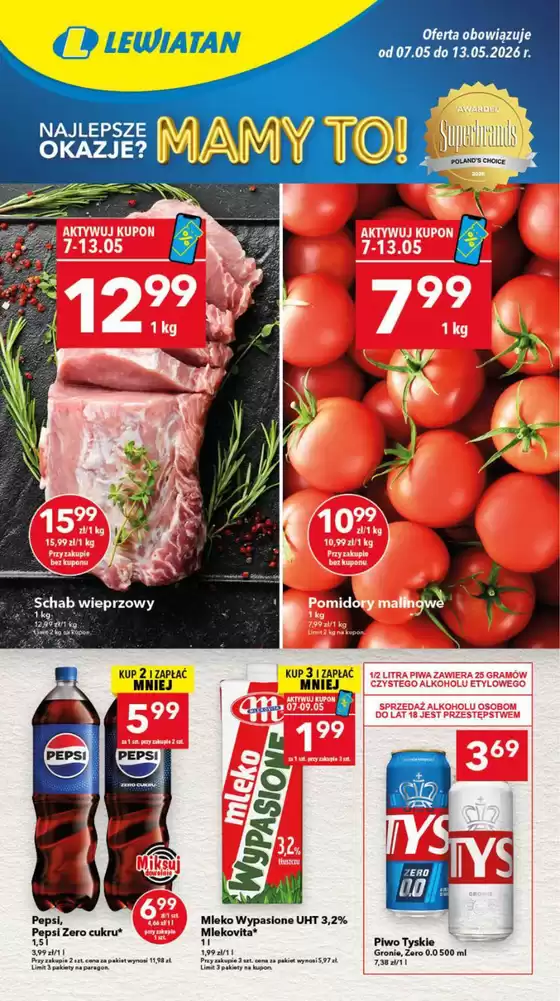 Katalog Lewiatan | Świetna oferta dla wszystkich klientów | 2026-05-07T00:00:00.000Z - 2026-05-13T00:00:00.000Z