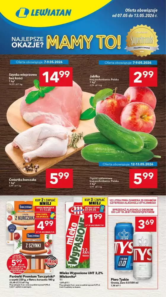 Katalog Lewiatan | Świetne rabaty na wybrane produkty | 2026-05-07T00:00:00.000Z - 2026-05-13T00:00:00.000Z
