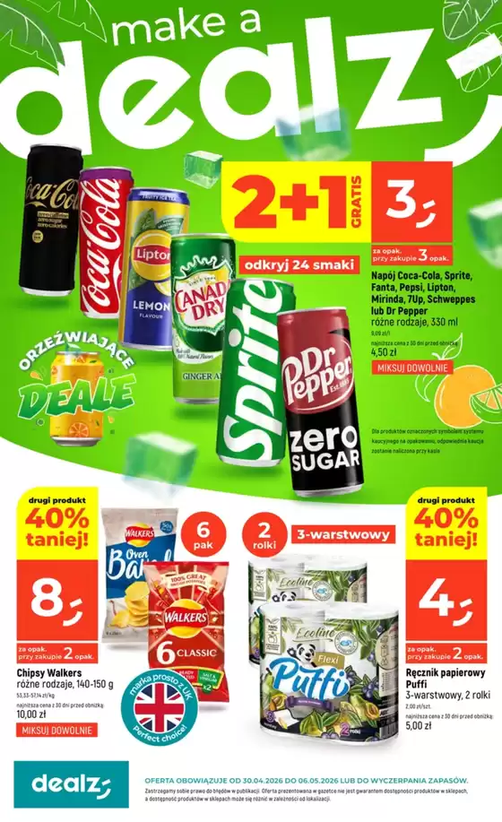 Katalog Dealz w: Nowe | Aktualne okazje i oferty | 2026-04-30T00:00:00.000Z - 2026-05-06T00:00:00.000Z
