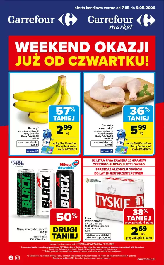Katalog Carrefour w: Nowe | Gazetka Weekend okazji od czwartku | 2026-05-06T00:00:00.000Z - 2026-05-09T00:00:00.000Z