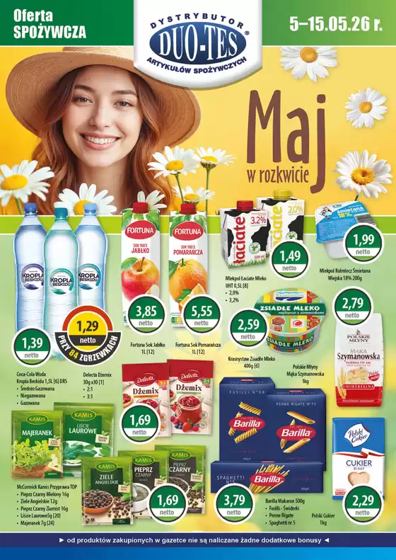 Katalog DUO-TES | Gazetka Spożywcza Maj 2026 | 2026-05-05T00:00:00.000Z - 2026-05-15T00:00:00.000Z