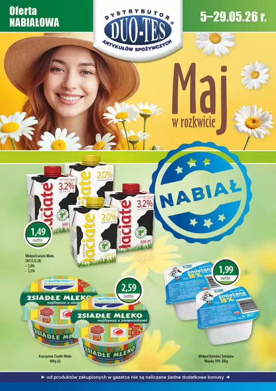 Katalog DUO-TES | Gazetka Nabiał Maj 2026 | 2026-05-05T00:00:00.000Z - 2026-05-29T00:00:00.000Z