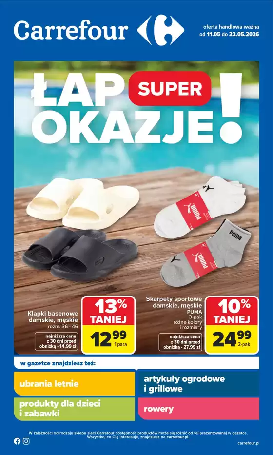 Katalog Carrefour | Gazetka Łap super okazje od poniedziałku | 2026-05-10T00:00:00.000Z - 2026-05-23T00:00:00.000Z