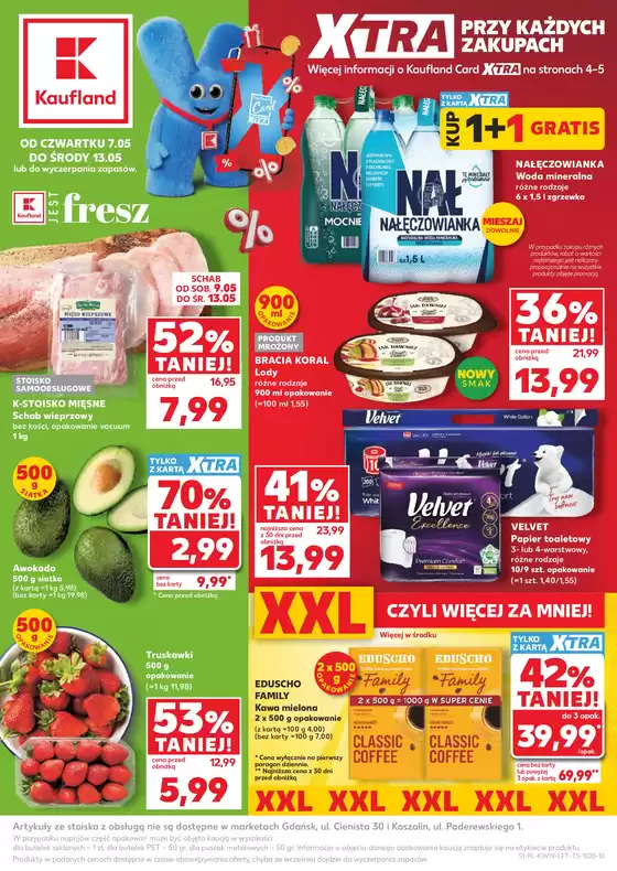 Katalog Kaufland w: Mysiadło | Świetna oferta dla łowców okazji | 2026-05-07T00:00:00.000Z - 2026-05-13T00:00:00.000Z