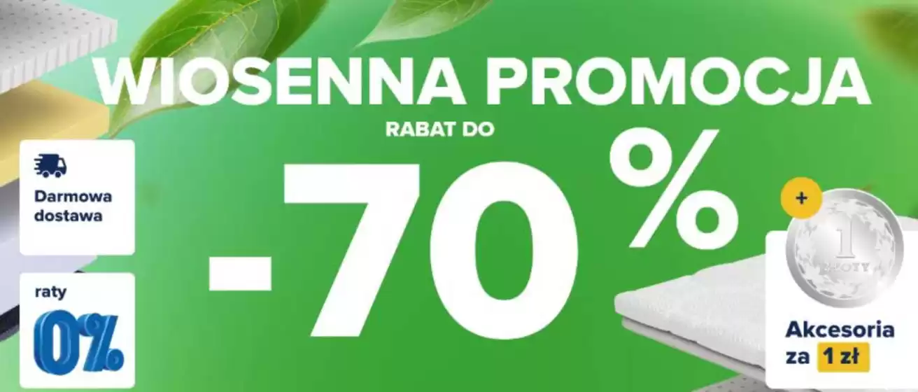 Katalog Materace dla Ciebie w: Legnica | Promocja do - 70% | 2026-05-12T00:00:00.000Z - 2026-05-31T00:00:00.000Z