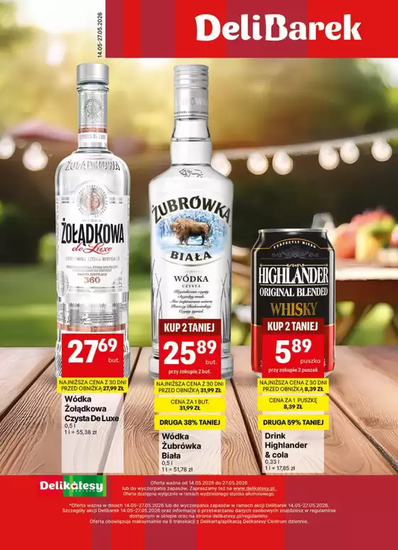 Katalog Delikatesy Centrum | Aktualne okazje i oferty | 2026-05-14T00:00:00.000Z - 2026-05-27T00:00:00.000Z