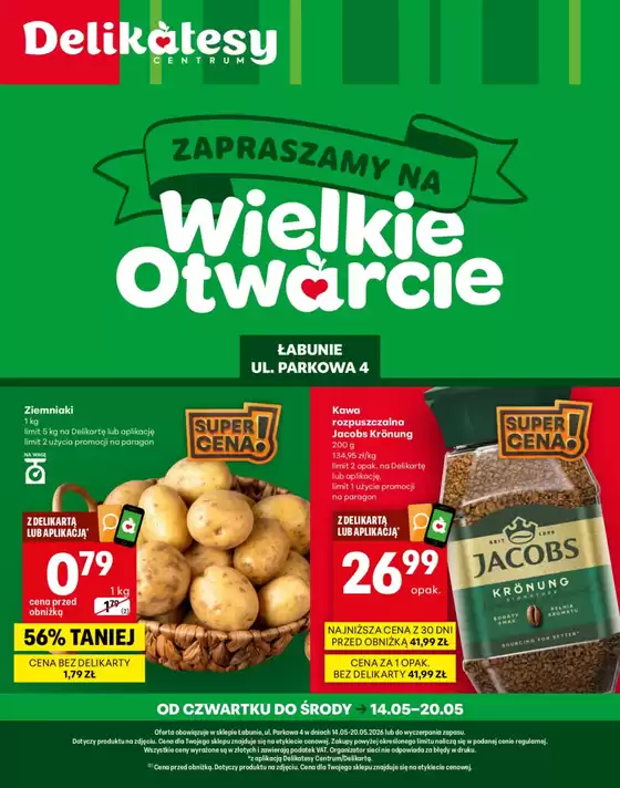 Katalog Delikatesy Centrum | Najlepsze oferty dla wszystkich klientów | 2026-05-14T00:00:00.000Z - 2026-05-20T00:00:00.000Z