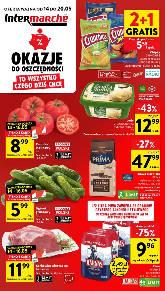 Katalog Intermarche w: Prostki | Najlepsze oferty dla oszczędnych | 2026-05-14T00:00:00.000Z - 2026-05-20T00:00:00.000Z