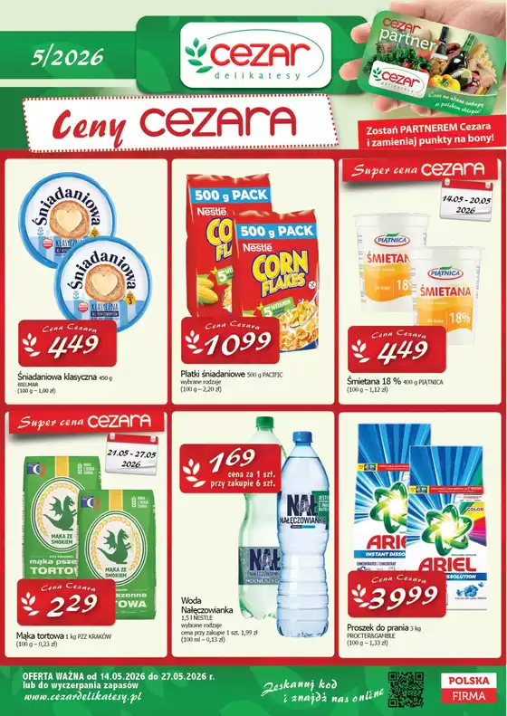 Katalog Cezar Delikatesy | Cezar Delikatesy gazetka | 2026-05-21T00:00:00.000Z - 2026-05-27T00:00:00.000Z