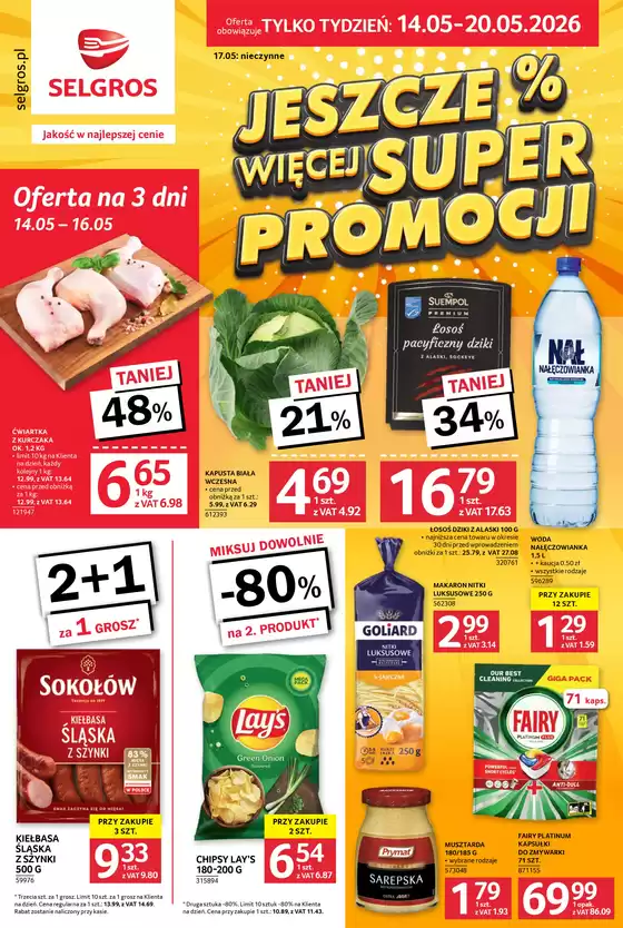 Katalog Selgros | Jeszcze więcej super promocji! | 2026-05-14T00:00:00.000Z - 2026-05-20T00:00:00.000Z