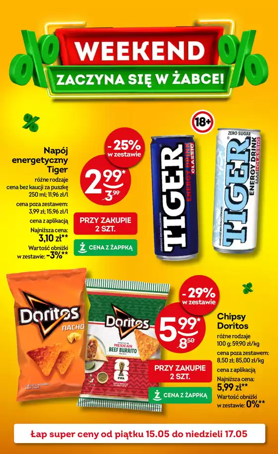 Katalog Żabka w: Brzesko | Oferty dla łowców okazji | 2026-05-15T00:00:00.000Z - 2026-05-17T00:00:00.000Z