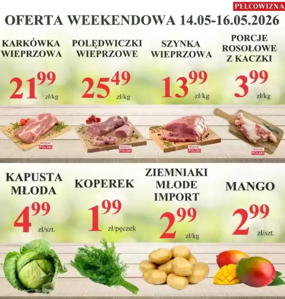 Katalog Pelcowizna w: Roczyny | Pelcowizna gazetka | 2026-05-14T00:00:00.000Z - 2026-05-16T00:00:00.000Z