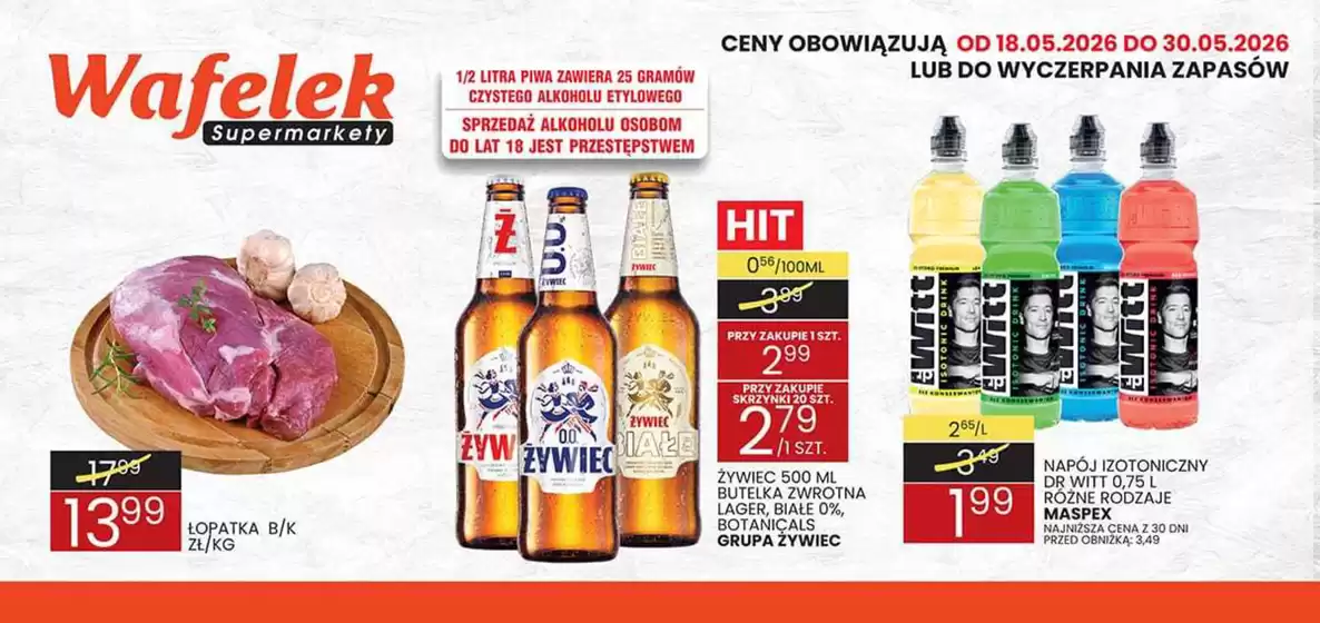 Katalog Wafelek | Wafelek gazetka | 2026-05-18T00:00:00.000Z - 2026-05-30T00:00:00.000Z