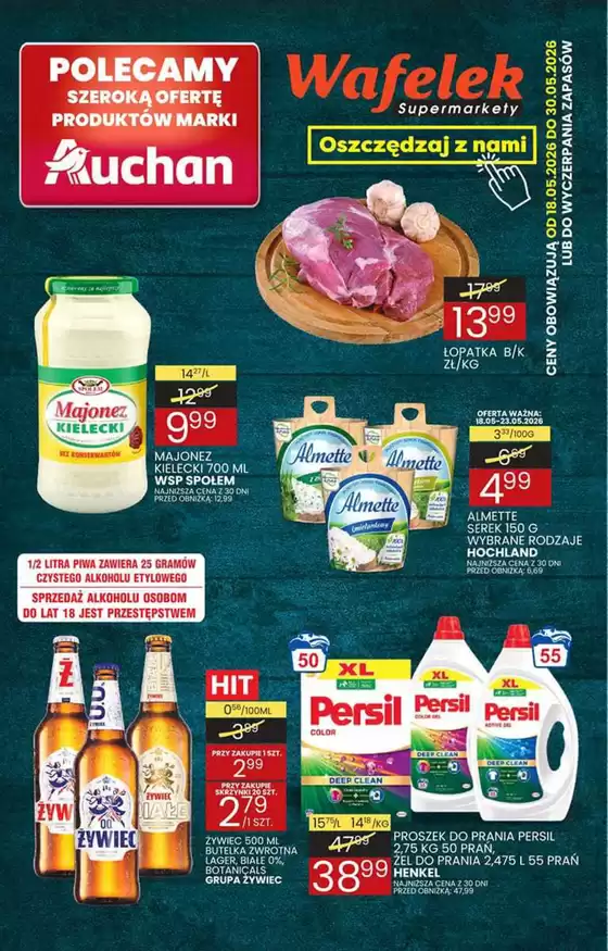 Katalog Wafelek | Świetna oferta dla łowców okazji | 2026-05-18T00:00:00.000Z - 2026-05-30T00:00:00.000Z