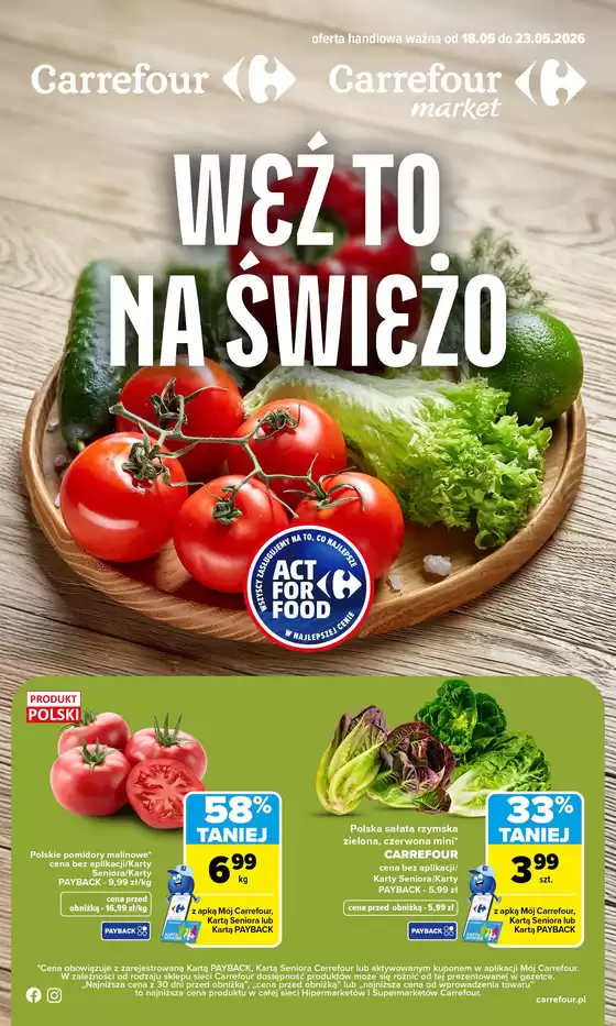 Katalog Carrefour | Gazetka Weź to na świeżo | 2026-05-17T00:00:00.000Z - 2026-05-23T00:00:00.000Z