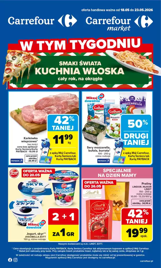 Katalog Carrefour | Gazetka Carrefour Market od poniedziałku | 2026-05-17T00:00:00.000Z - 2026-05-23T00:00:00.000Z