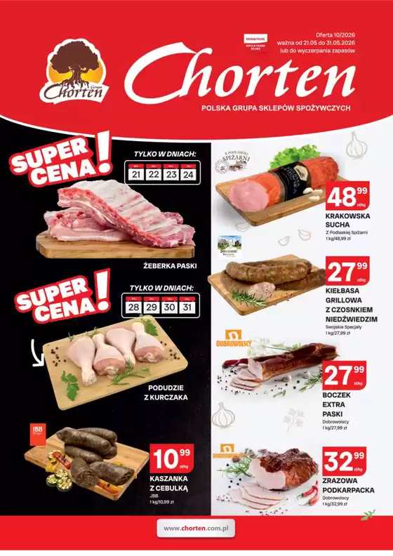 Katalog Chorten | Najlepsze oferty dla wszystkich klientów | 2026-05-21T00:00:00.000Z - 2026-05-31T00:00:00.000Z