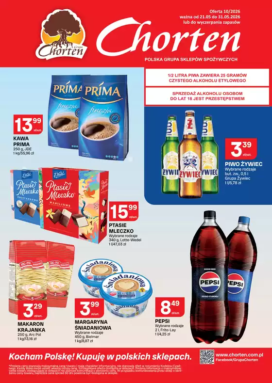 Katalog Chorten | Świetna oferta dla wszystkich klientów | 2026-05-21T00:00:00.000Z - 2026-05-31T00:00:00.000Z