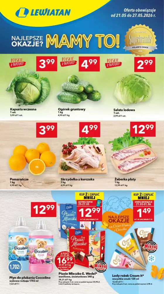 Katalog Lewiatan w: Celestynów | Rabaty i promocje | 2026-05-21T00:00:00.000Z - 2026-05-27T00:00:00.000Z