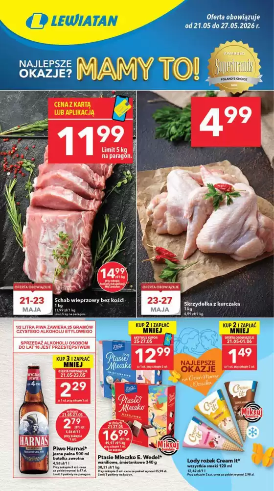 Katalog Lewiatan w: Celestynów | Aktualne promocje specjalne | 2026-05-21T00:00:00.000Z - 2026-06-01T00:00:00.000Z