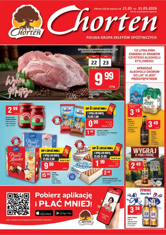 Katalog Chorten w: Frampol | Ekskluzywne okazje | 2026-05-21T00:00:00.000Z - 2026-05-31T00:00:00.000Z