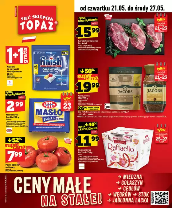 Katalog Topaz w: Toruń | Oszczędzaj teraz dzięki naszym ofertom | 2026-05-21T00:00:00.000Z - 2026-05-27T00:00:00.000Z