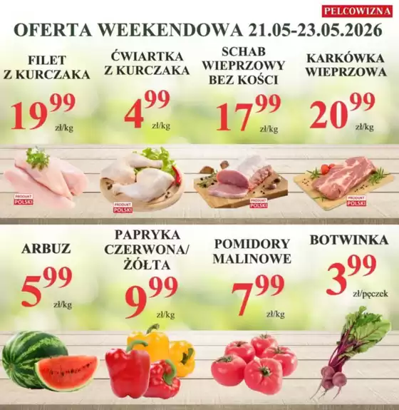 Katalog Pelcowizna w: Skwierzyna | Pelcowizna gazetka | 2026-05-21T00:00:00.000Z - 2026-05-23T00:00:00.000Z