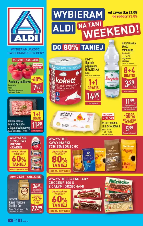 Katalog Aldi w: Skwierzyna | Specjalne oferty dla Ciebie | 2026-05-21T00:00:00.000Z - 2026-05-23T00:00:00.000Z