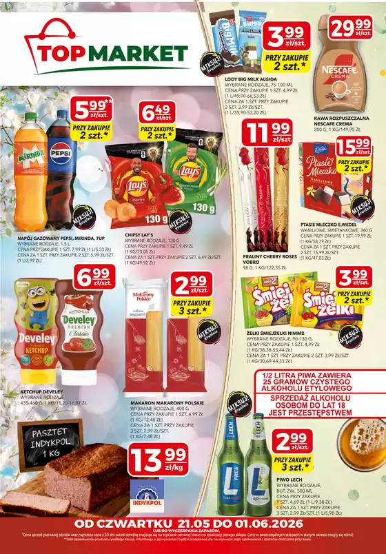 Katalog Top Market w: Środa Wielkopolska | Ekskluzywne okazje | 2026-05-21T00:00:00.000Z - 2026-06-01T00:00:00.000Z
