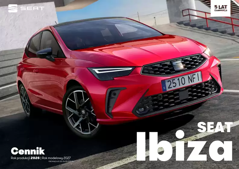 Katalog Seat w: Janków Drugi | Cennik SEAT Ibiza MY27PY26 | 2026-01-01T00:00:00.000Z - 2026-12-31T00:00:00.000Z