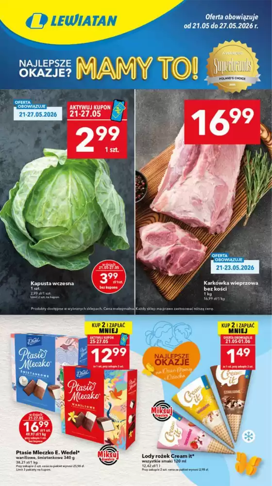 Katalog Lewiatan | Oszczędzaj teraz dzięki naszym ofertom | 2026-05-21T00:00:00.000Z - 2026-06-01T00:00:00.000Z