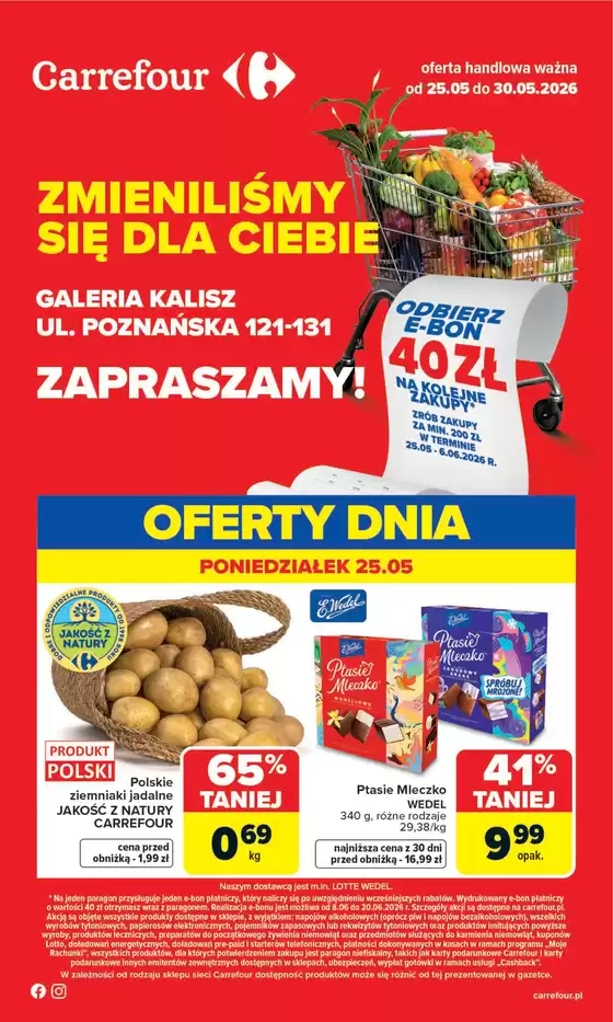 Katalog Carrefour w: Konstancin-Jeziorna | Gazetka Zmieniliśmy się dla Ciebie | 2026-05-24T00:00:00.000Z - 2026-05-30T00:00:00.000Z