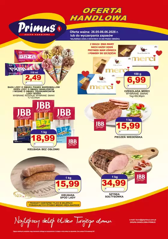 Katalog Primus w: Szydłowiec | Oferta handlowa  | 2026-05-25T00:00:00.000Z - 2026-06-06T00:00:00.000Z