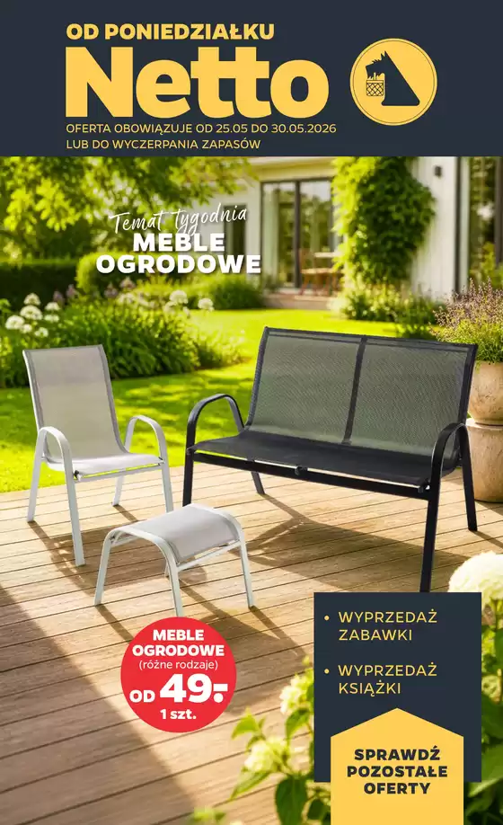 Katalog Netto w: Połaniec | Temat tygodnia meble ogrodowe | 2026-05-25T00:00:00.000Z - 2026-05-30T00:00:00.000Z