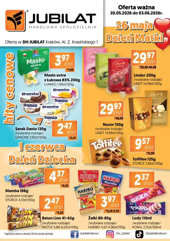 Katalog Jubilat w: Leszno (Wielkopolskie) | Oferta idealna dla całej rodziny | 2026-05-25T00:00:00.000Z - 2026-06-03T00:00:00.000Z