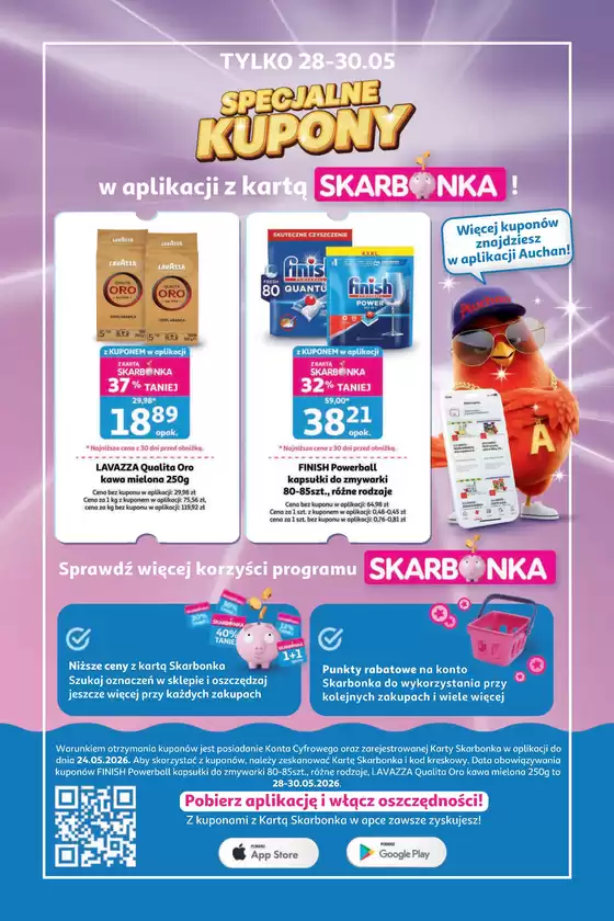 Katalog Auchan | Gazetka Specjalne Kupony Skarbonka | 2026-05-28T00:00:00.000Z - 2026-05-30T00:00:00.000Z