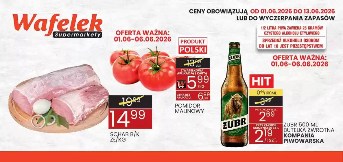 Katalog Wafelek | Wafelek gazetka | 2026-06-01T00:00:00.000Z - 2026-06-13T00:00:00.000Z