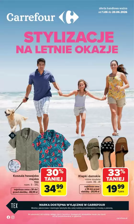 Katalog Carrefour w: Libertów | Gazetka Stylizacje na letnie okazje | 2026-05-31T00:00:00.000Z - 2026-06-20T00:00:00.000Z