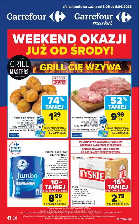 Katalog Carrefour | Gazetka Weekend okazji już od środy | 2026-06-02T00:00:00.000Z - 2026-06-06T00:00:00.000Z