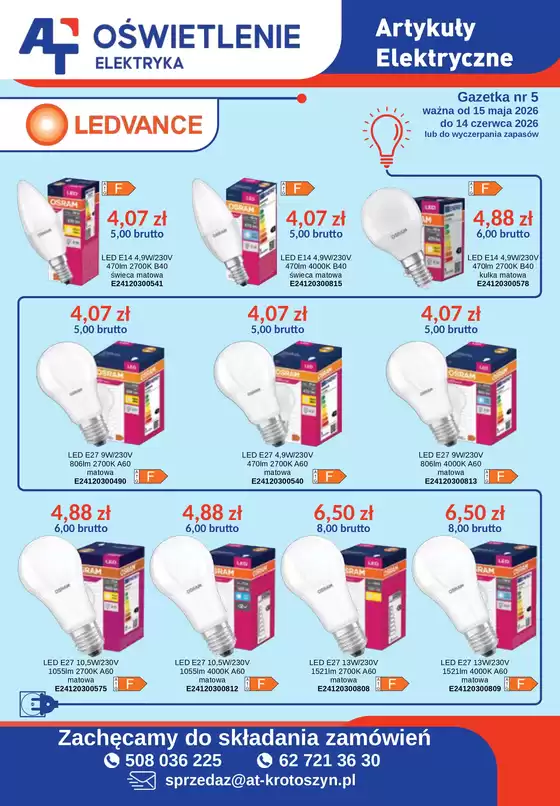 Katalog AT | Oświetlenie / elektryka | 2026-06-01T00:00:00.000Z - 2026-06-14T00:00:00.000Z