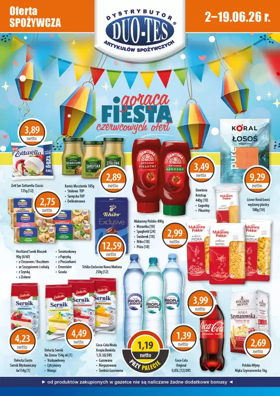 Katalog DUO-TES | Gazetka Spożywcza Czerwiec 2026 | 2026-06-02T00:00:00.000Z - 2026-06-19T00:00:00.000Z