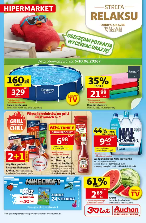 Katalog Auchan | Gazetka 30 Lat Hipermarkett Auchan | 2026-06-05T00:00:00.000Z - 2026-06-10T00:00:00.000Z