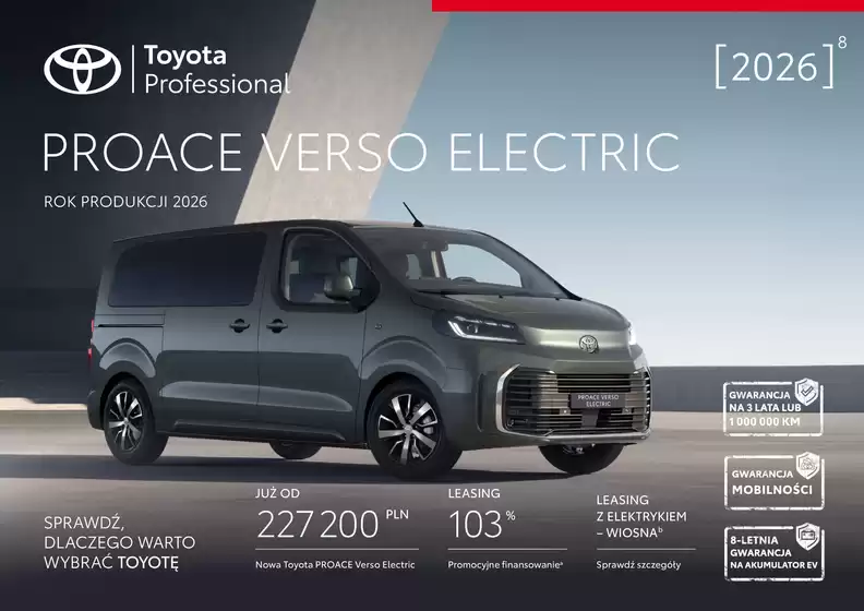 Katalog Toyota | Spec nowy proace verso ev py26 | 2026-06-02T00:00:00.000Z - 2026-06-16T00:00:00.000Z