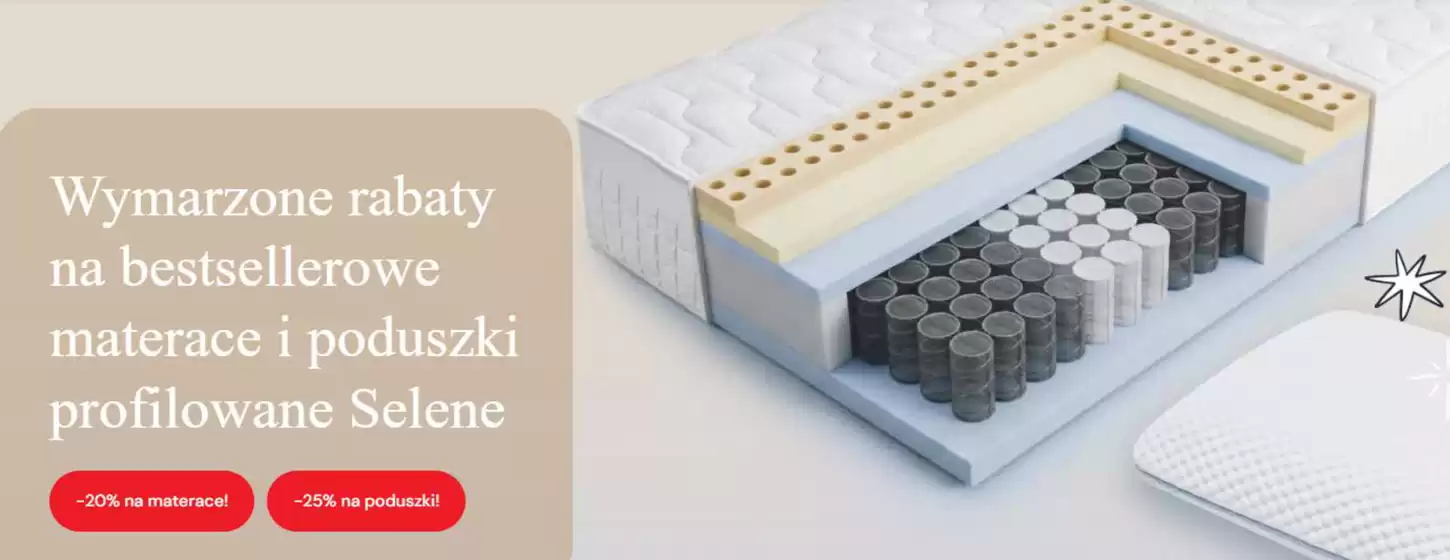 Katalog Selene w: Brzóza Królewska | Wyśpij się na naszyc naszych bestsellerach w wymarzonej cenie | 2026-06-02T00:00:00.000Z - 2026-06-16T00:00:00.000Z