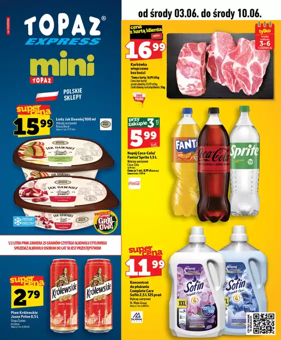 Katalog Topaz w: Augustów | Oszczędzaj teraz dzięki naszym ofertom | 2026-06-03T00:00:00.000Z - 2026-06-10T00:00:00.000Z