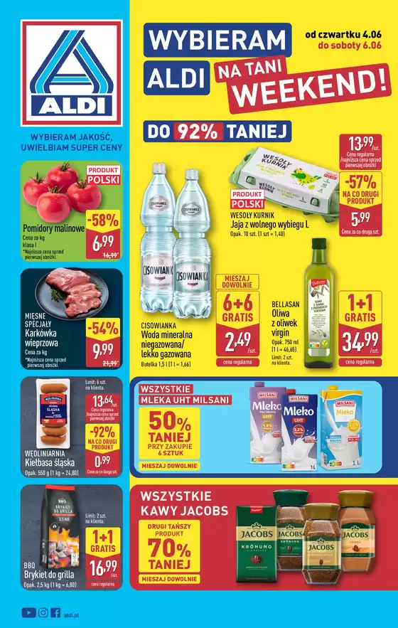 Katalog Aldi | Świetne rabaty na wybrane produkty | 2026-06-04T00:00:00.000Z - 2026-06-06T00:00:00.000Z